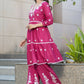 BulBul Dhawani Rayon Wine Co-Ord Set - Swadesiicart