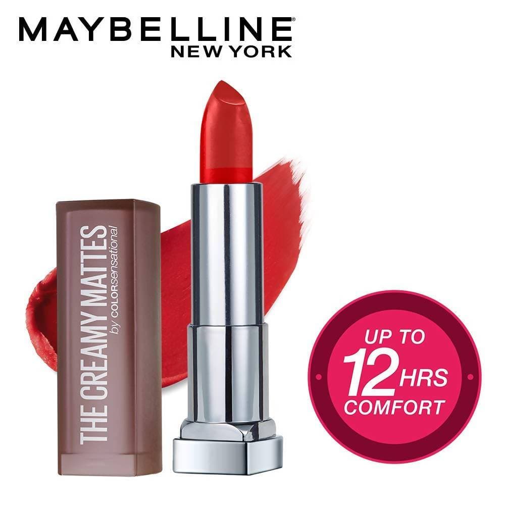 Maybelline New York Color Sensational Creamy Matte Lipstick / 640 Red Liberation - Swadesiicart