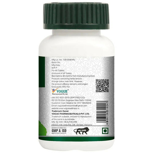 Vogue Wellness Brahmi Tablets - Swadesiicart