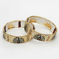 NVR Women's Set of 2 Gold-Polished Peacock Design Meenakari Handcrafted Bangles - Swadesiicart