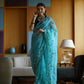 Vamsee Sky Organza Saree - Swadesiicart