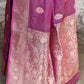 Joban Fashion Magenta Pure Katan Pure Handloom Banarasi Silk Saree | Swadesiicart