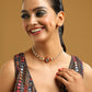 Ruby Raang Red Kundan & Pearl Choker | Swadesiicart