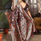 Shree Shyam Fashion Maroon Silk Saree