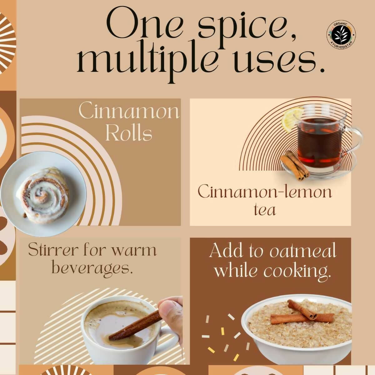 Organic Ayurvedistan Ceylon Cinnamon Powder - Swadesiicart