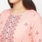 Aniyah Peach Color Rayon Digital Screen Print Straight Kurta - Swadesiicart