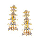 New Partywear Gray Raja Rani Meenakari Drop Earrings for Womens by House of Ree | Swadesiicart