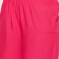 Aniyah Fuchsia Color Rayon Flared Slip-On Palazzo