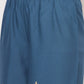 Aniyah Rayon Block Print Flared Slip-on Blue Palazzo