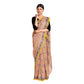 Exclusive Collection 100% Pure Cotton Light Biege Tant Saree With Hand Weaving Work - Swadesiicart