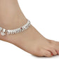 AanyaCentric Silver Plated White Metal Payal Indian Traditional Ethnic Fashion Imitation Jewellery Foot Chain | Swadesiicart