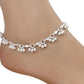 AanyaCentric Silver Plated Alloy Payal Indian Traditional Ethnic Fashion Imitation Jewellery Foot Chain | Swadesiicart