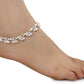 AanyaCentric Silver Plated Alloy Payal Indian Traditional Ethnic Fashion Imitation Jewellery Foot Chain | Swadesiicart