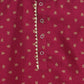 Ahalyaa Boys Wine Poly Silk Gold Printed Kids Kurta Churidar Set | Swadesiicart