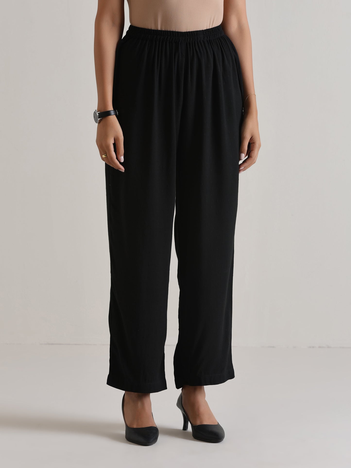 trueBrowns Black Sleeveless Co-Ord Set - Swadesiicart