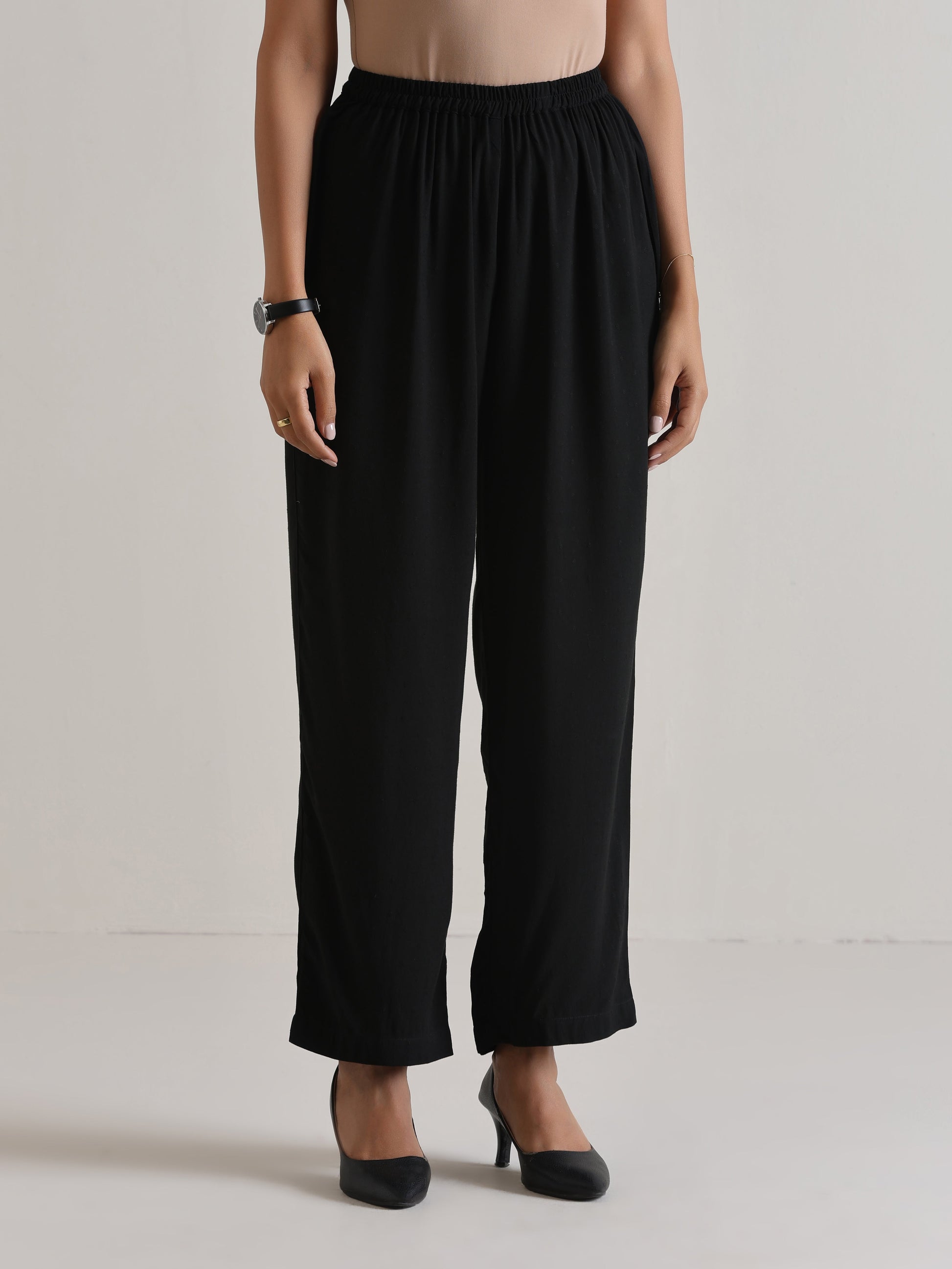 trueBrowns Black Sleeveless Co-Ord Set - Swadesiicart
