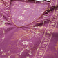 Biba Women Purple & Brown Pure Cotton Ethnic Motifs Printed V-Neck Sleeveless Kurta - Swadesiicart
