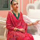 Monjolika Fashion Pink Banarasi Silk Traditional Saree with Meenakari and Weaving Work | Swadesiicart