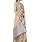 Mimosa Women's Banarasi Art Silk Brown Saree | Swadesiicart