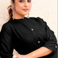 Monjolika Fashion Black Color Cotton Casual Kurti With Pocket - Swadesiicart