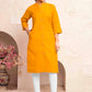 Monjolika Fashion Mustard Yellow Color Cotton Casual Kurti With Pocket - Swadesiicart