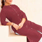 Monjolika Fashion Brown Color Cotton Casual Kurti With Pocket - Swadesiicart