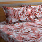 BOMBAY DYEING Serenita Brown Printed Cotton 144 TC Queen Bedsheet with 2 Pillow Covers - Swadesiicart