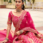 Monjolika Fashion Rani Pink Khatli Embroidered Silk Blend Bridal Lehenga Choli - Swadesiicart
