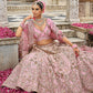 Monjolika Fashion Light Pink Khatli Embroidered Silk Blend Bridal Lehenga Choli - Swadesiicart