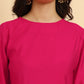 Yufta Pink Silk Flared Sleeves Kurta With Palazzo Banarasi Dupatta Set | Swadesiicart