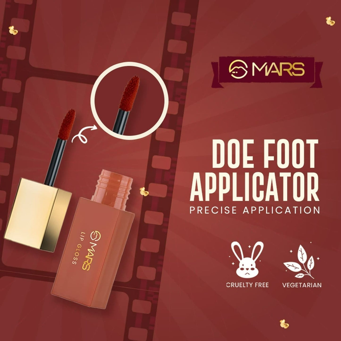 MARS Cosmetics CineMagic Colored Lip Gloss - 04 Heer - Swadesiicart