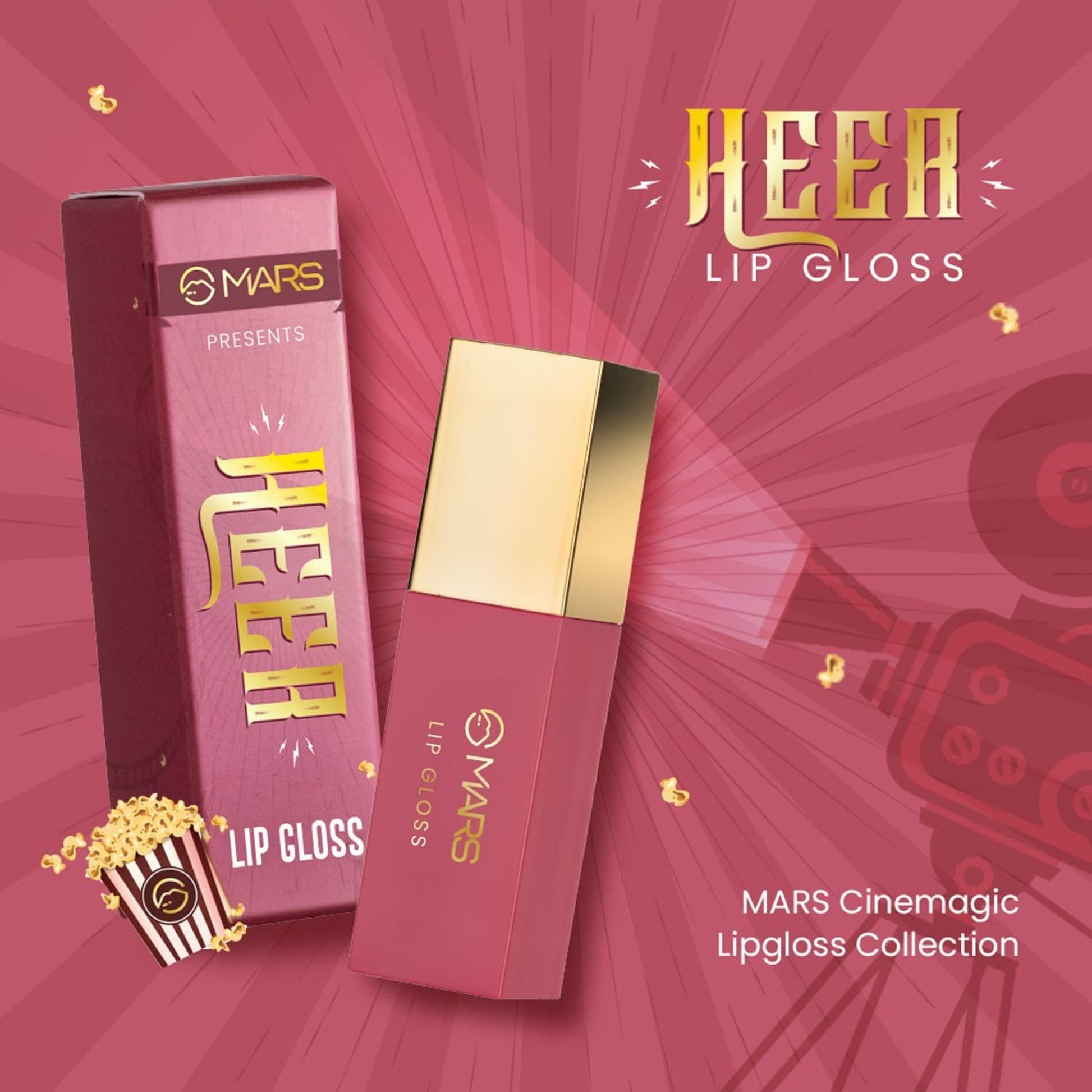 MARS Cosmetics CineMagic Colored Lip Gloss - 04 Heer - Swadesiicart