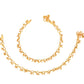 AanyaCentric Gold-Polished Traditional Anklets Payal - Classic and Stylish for Women and Girls