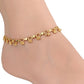 AanyaCentric Gold-Polished Traditional Anklets Payal - Classic and Stylish for Women and Girls