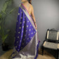 Joban Fashion Purple Banarasi Soft Lichi Silk Paisley Saree | Swadesiicart