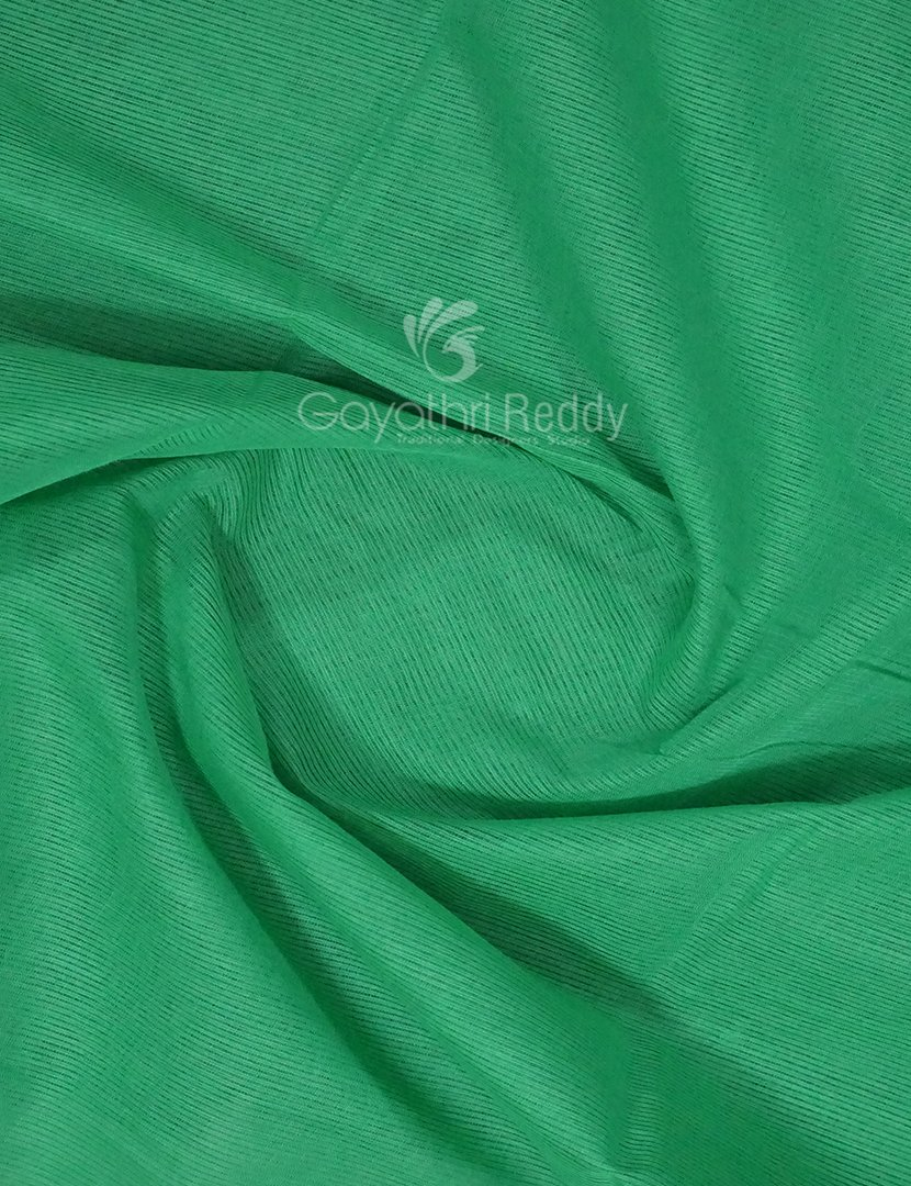 Dual Shades of Aqua Green Pure Mangalgiri Cotton By Gayathri Reddy Designer Studio | Swadesiicart