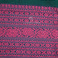 Bottle Green And Pink Colour Contrast Thread Border Khadi Cotton Saree By Gayathri Reddy Designer Studio | Swadesiicart