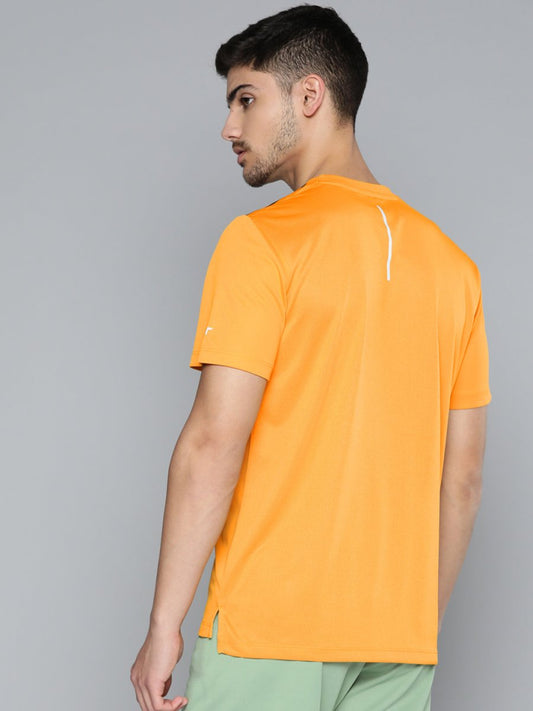 Alcis Men Typography Printed Anti Static Slim Fit Sports T-shirt | Swadesiicart