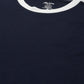 Alcis Men Navy Blue Solid Slim Fit T-shirt | Swadesiicart