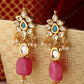 Shoshaa Gold Contemporary Drop Earrings | Swadesiicart