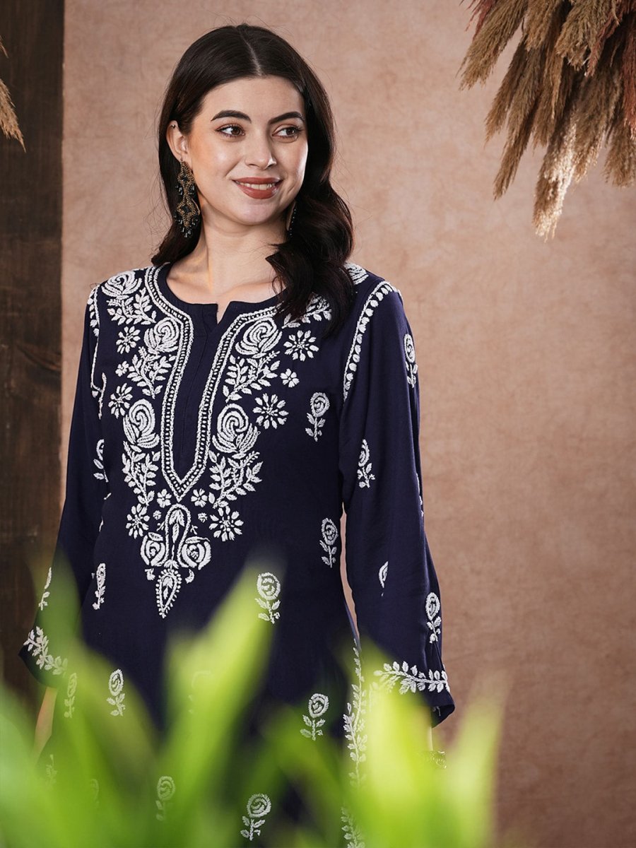ADA Women Ethnic Motifs Printed Thread Work Kurta