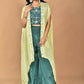 Morchari Women Hand Embroidery Crop Top-Green - Swadesiicart