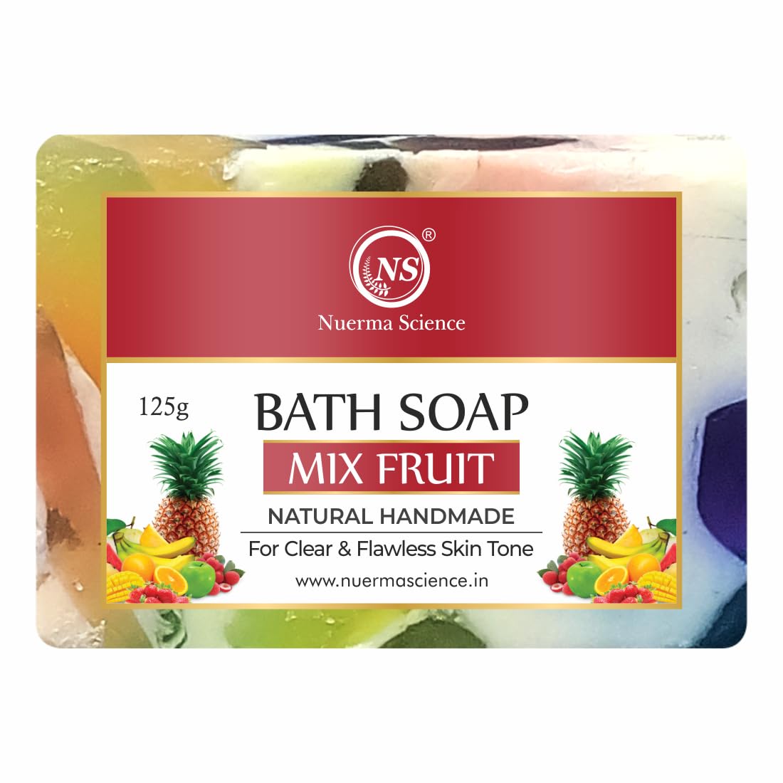 Nuerma Science Mix Fruit Bath Soap | Revitalizes & Nourishes Skin | Swadesiicart