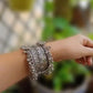 Tehzeeb Creations Women's Oxidised Afghani Style Bangle (Kadha) With Ghungroo - Swadesiicart