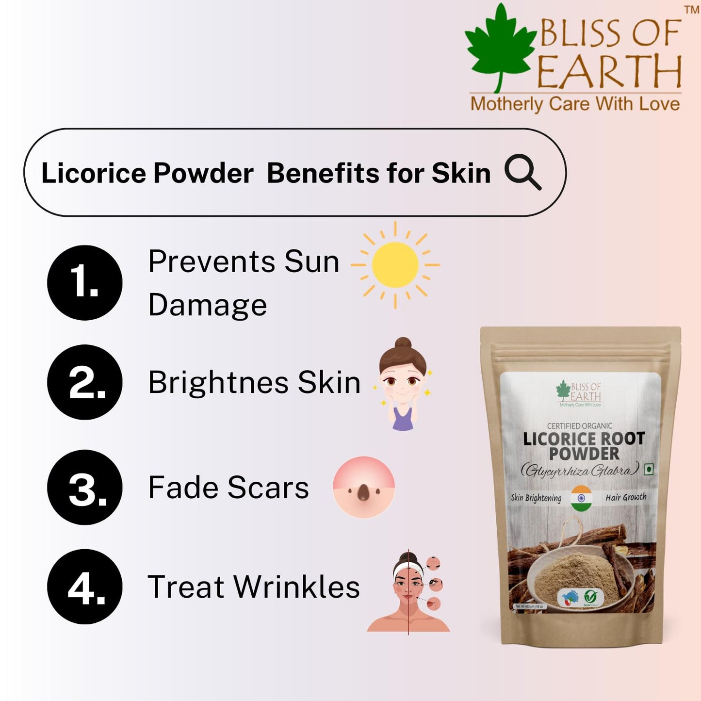Bliss of Earth Licorice Root Powder - Swadesiicart