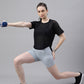 MKH Relaxed Fit Typography Printed Drop-Shoulder Sleeves Dri-FIT Sheer Training T-shirt - Swadesiicart