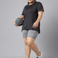 MKH Plus Size Drop-Shoulder Sleeves Dri-FIT Relaxed Fit Training T-shirt - Swadesiicart