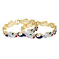 Gold-Polished Alloy Enamel Coated Ad Peacock Bangle Set - The Pari - Swadesiicart