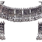 Silver-Plated Alloy Oxidised Silver Geometric Necklace - The Pari | Swadesiicart