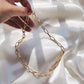 Gold-Toned Alloy Golden Chain Necklace - The Pari | Swadesiicart